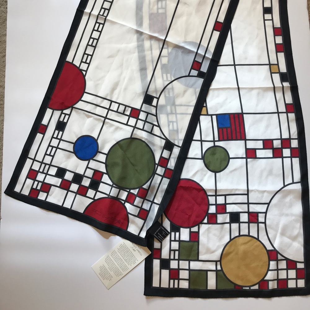 Frank Lloyd Wright Coonley Playhouse Silk Scarf